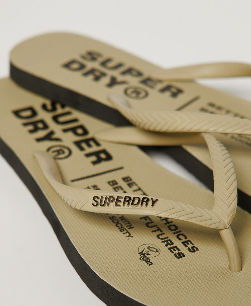 studios flip flops in stonewash