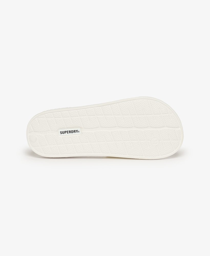code logo zwembadslippers in optischmetallic roségoud.