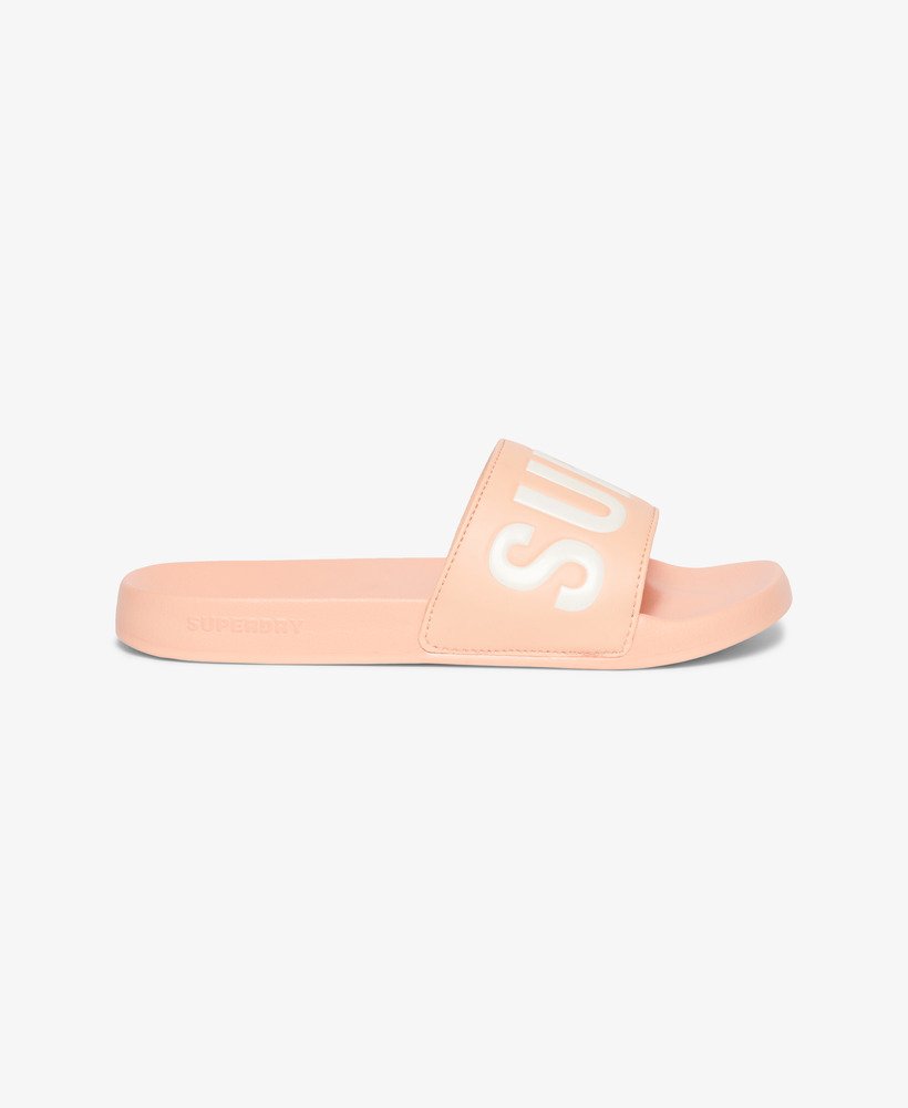 vegan core pool sliders in pink pesca