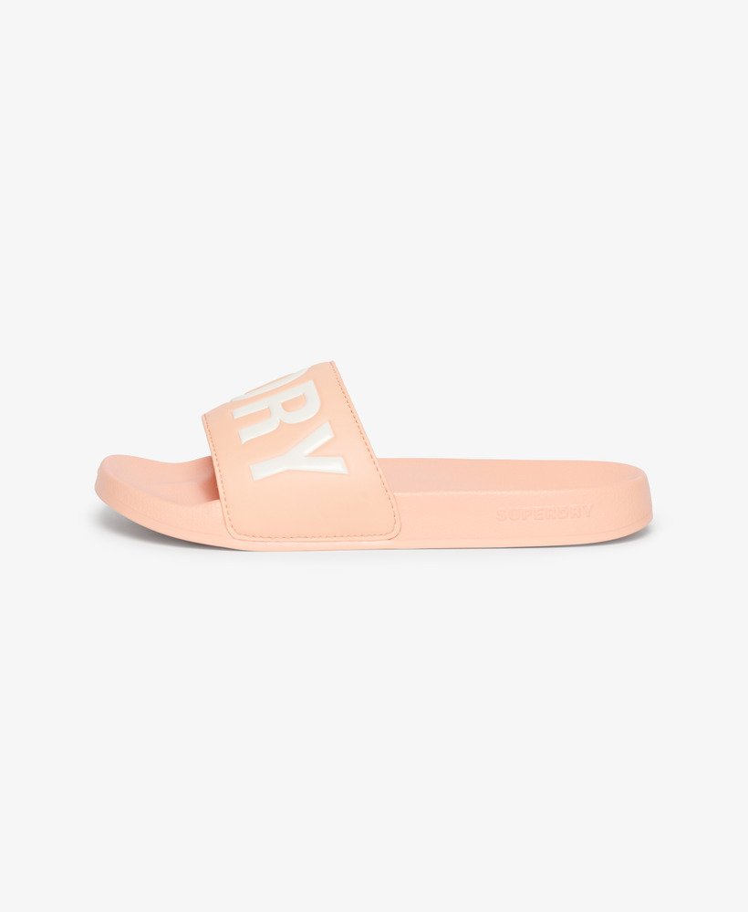 vegan core pool sliders in pink pesca