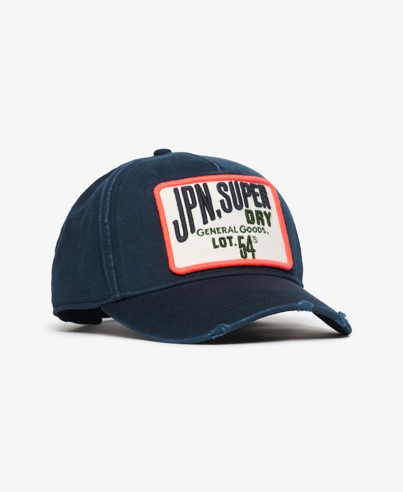 truckerpet met grafische print in eclipse navy