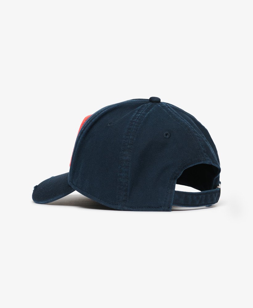 truckerpet met grafische print in eclipse navy