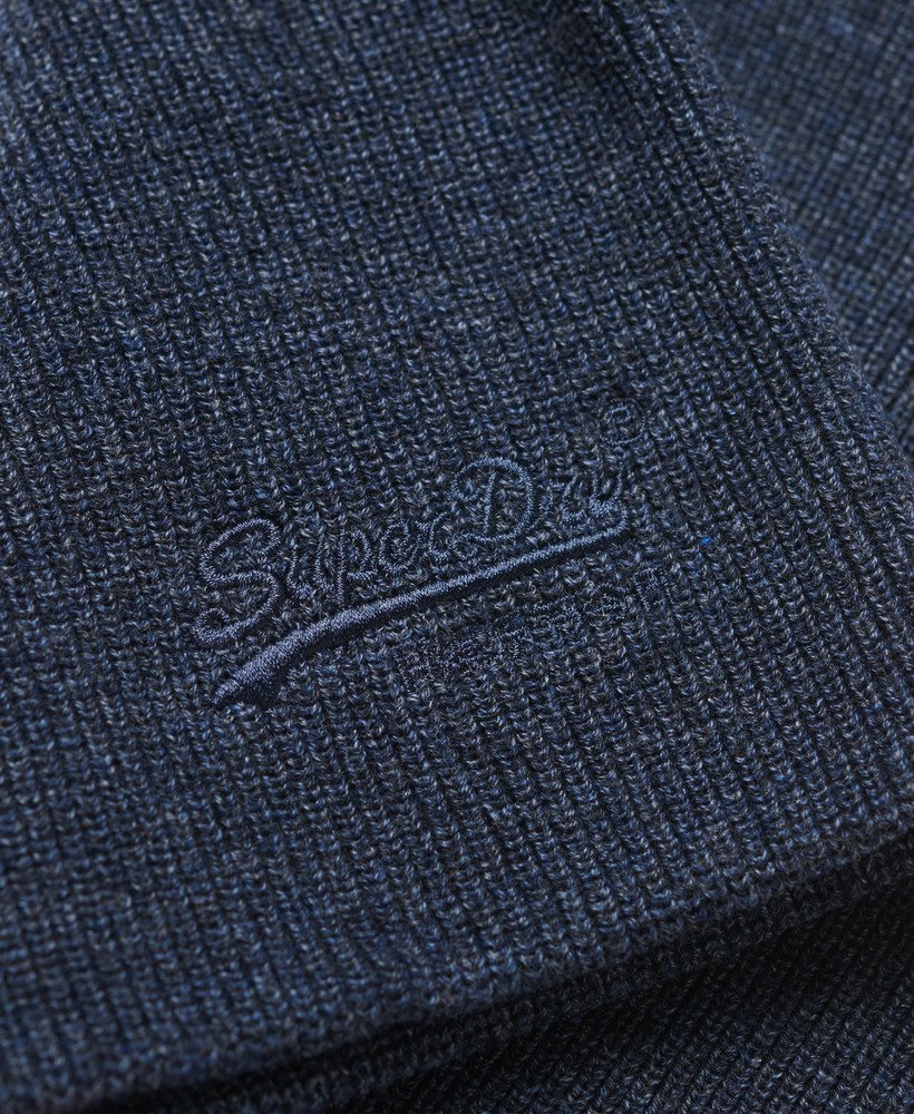 sport tri logo trucker cap in richest navy marl