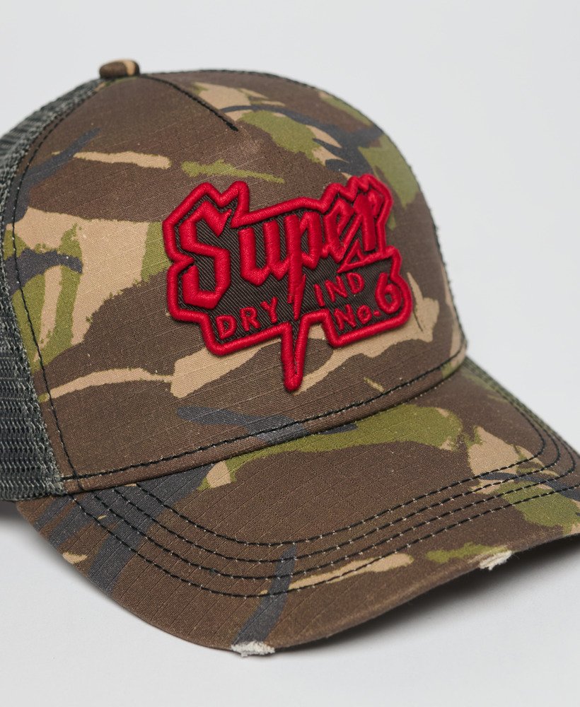 dirt road trucker cap in para camo