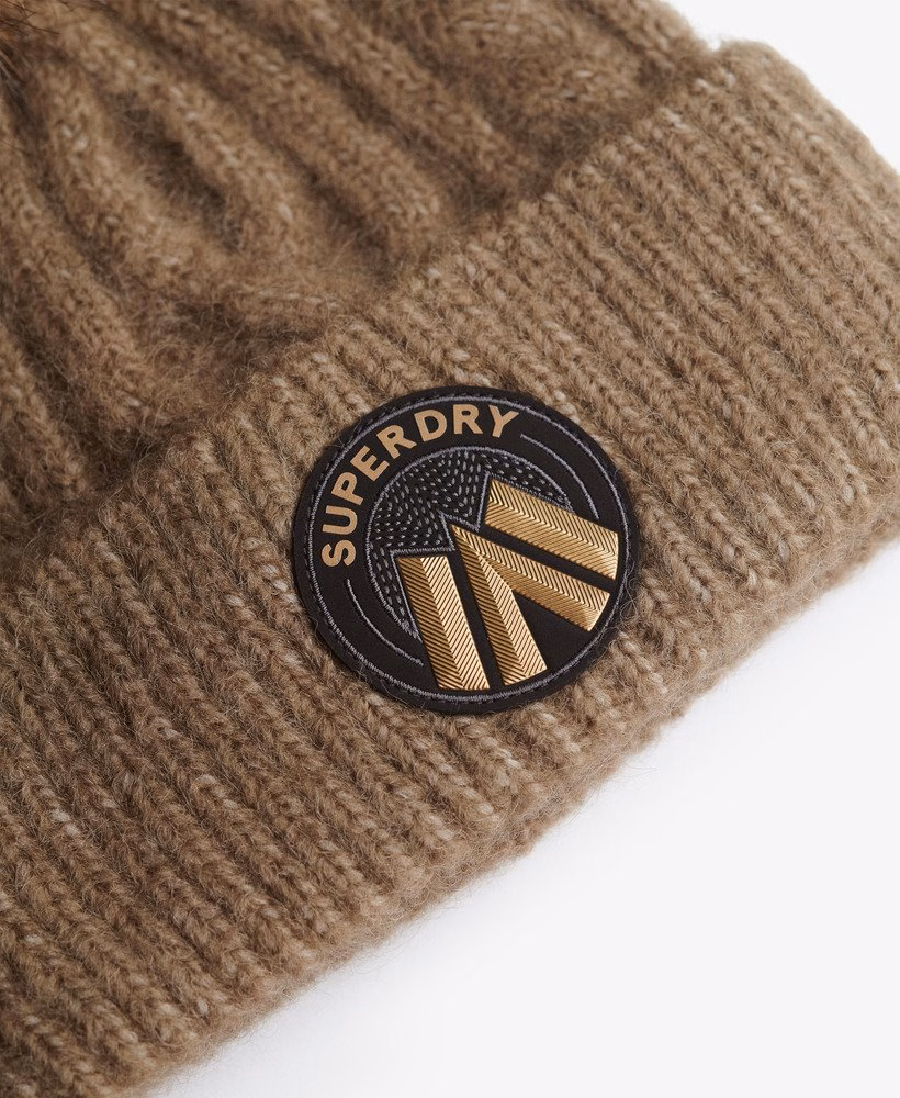 Kabelgebreide luxe muts
