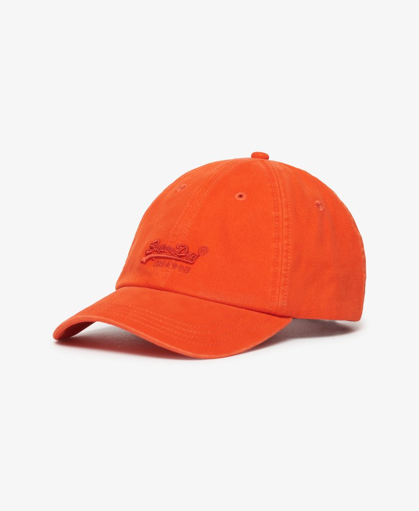 vintage geborduurde pet in oranje