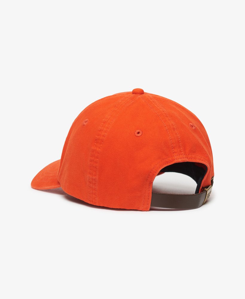 vintage geborduurde pet in oranje