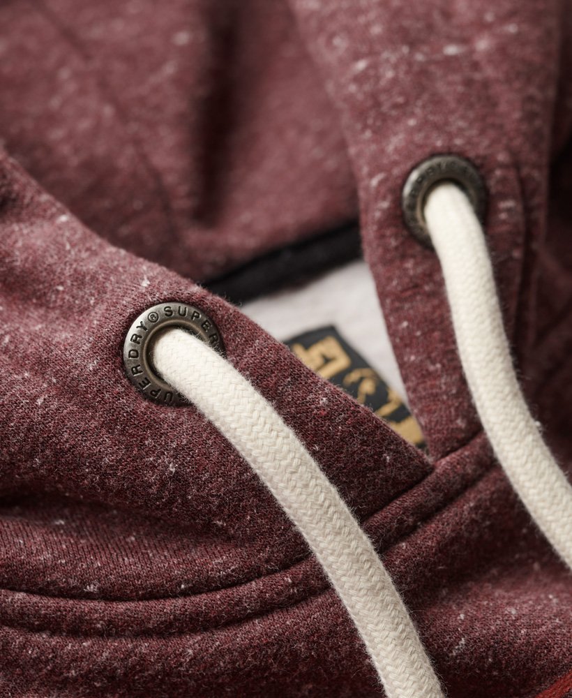 hoodie met great outdoors-logo in bordeauxrood.