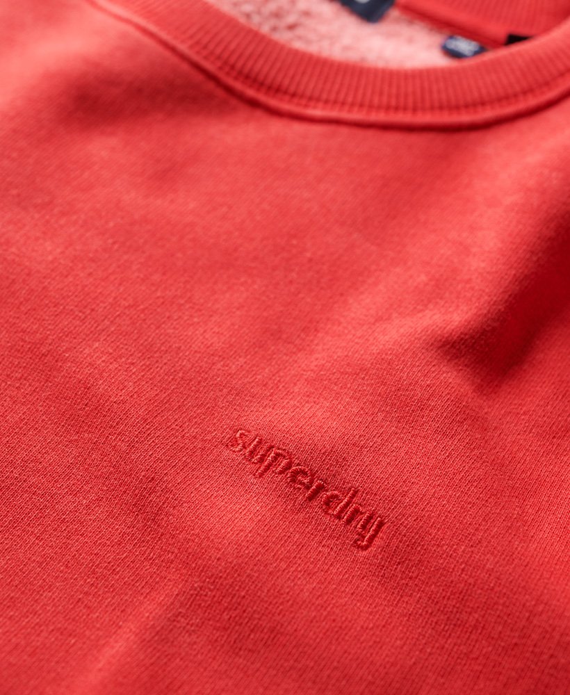 vintage gewassen sweatshirt in varsity red