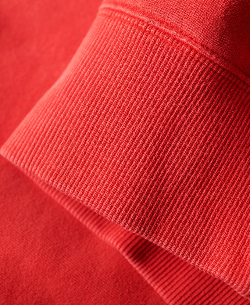 vintage gewassen sweatshirt in varsity red