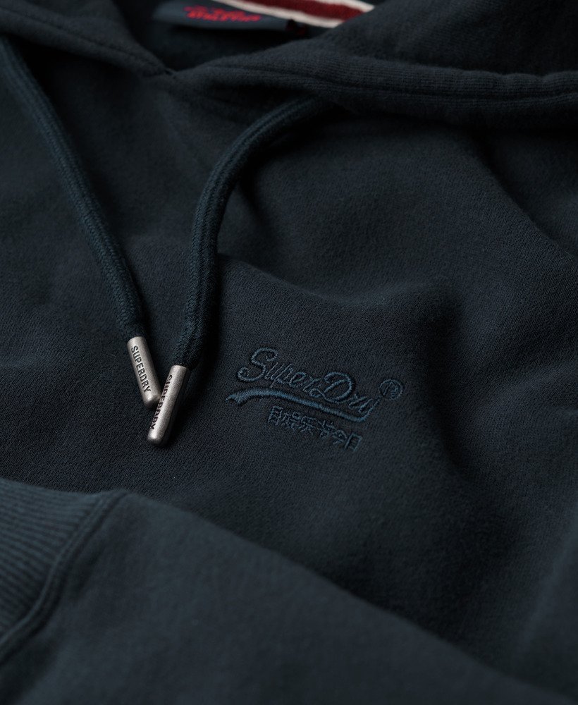essential logo hoodie in eclipse navy