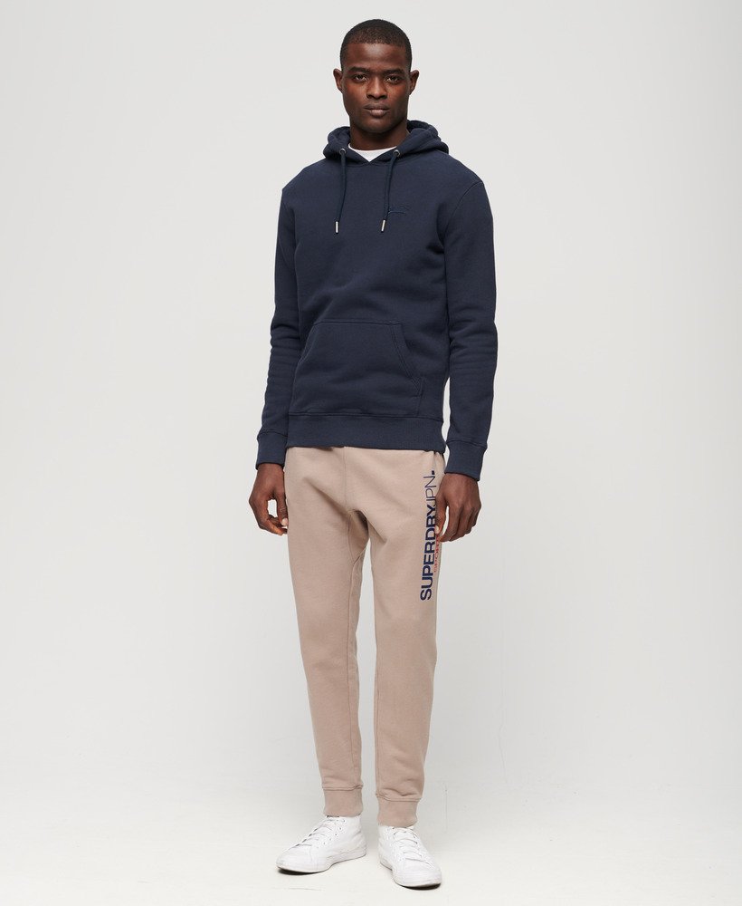 essential logo hoodie in eclipse navy