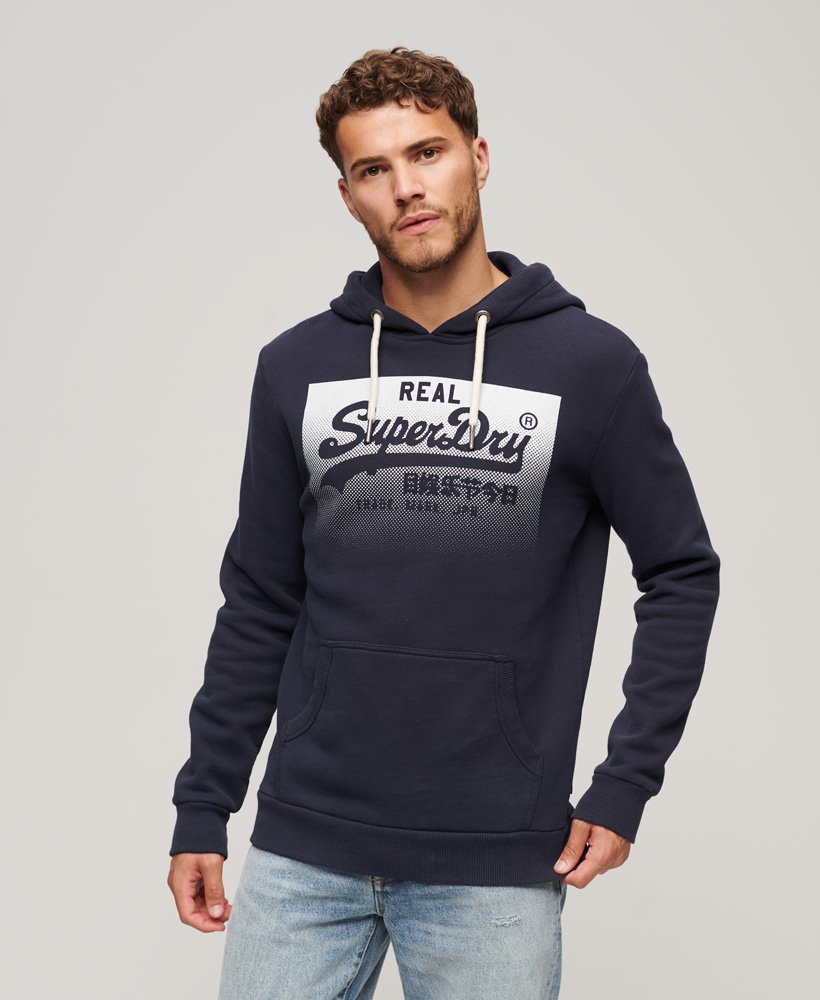 vintage box gradient hoodie in atlantic navy