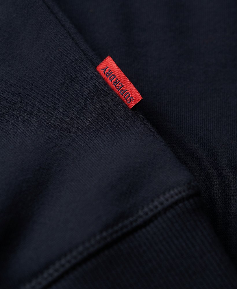 essential logo crew sweatshirt in eclipse navy