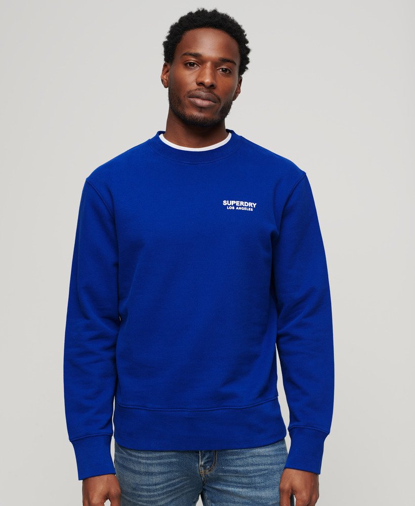 sport loose crew sweatshirt in mazarine blue