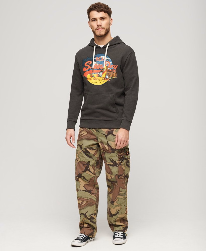 Vintage logo grafische hoodie