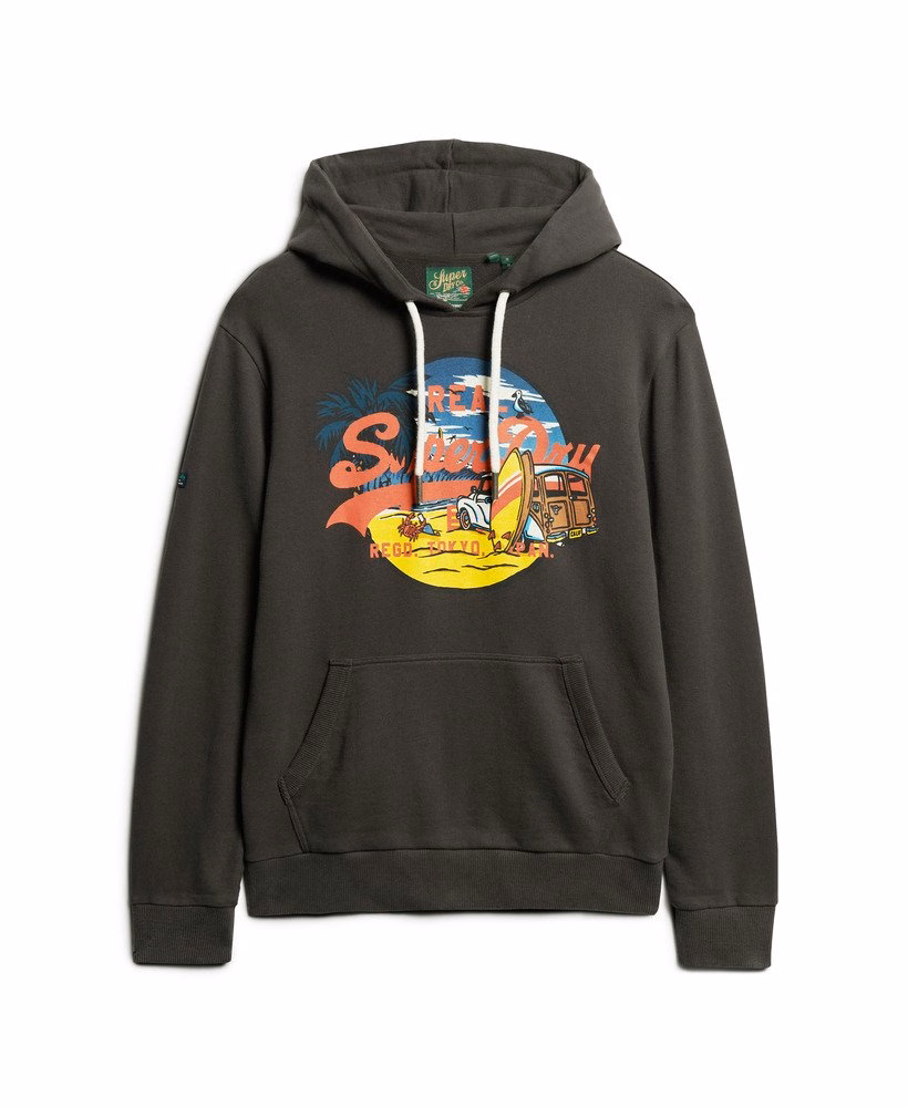 Vintage logo grafische hoodie