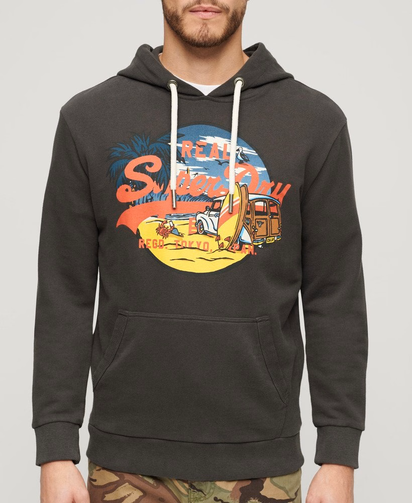 Vintage logo grafische hoodie