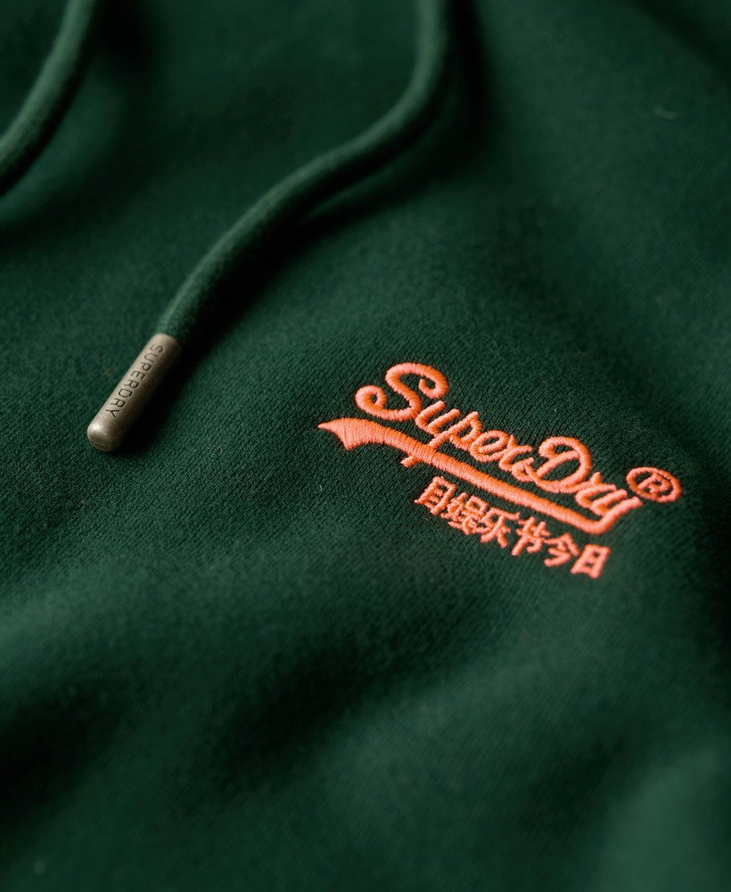essential logo hoodie in emaillegroen