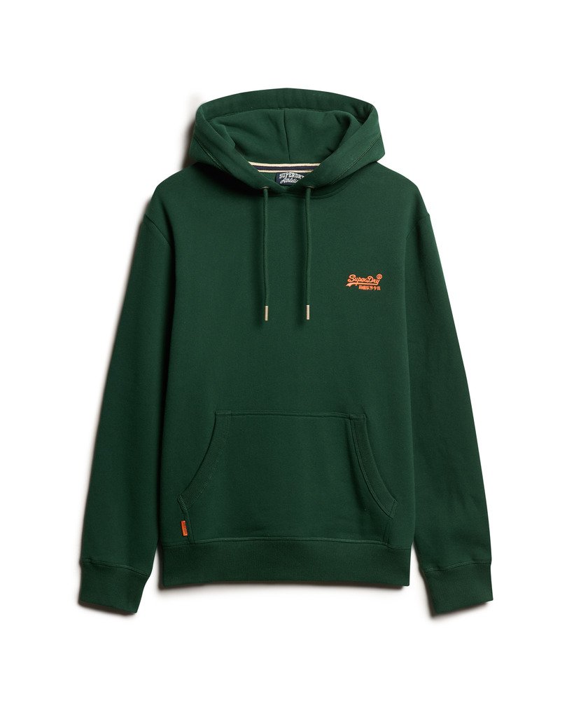 essential logo hoodie in emaillegroen