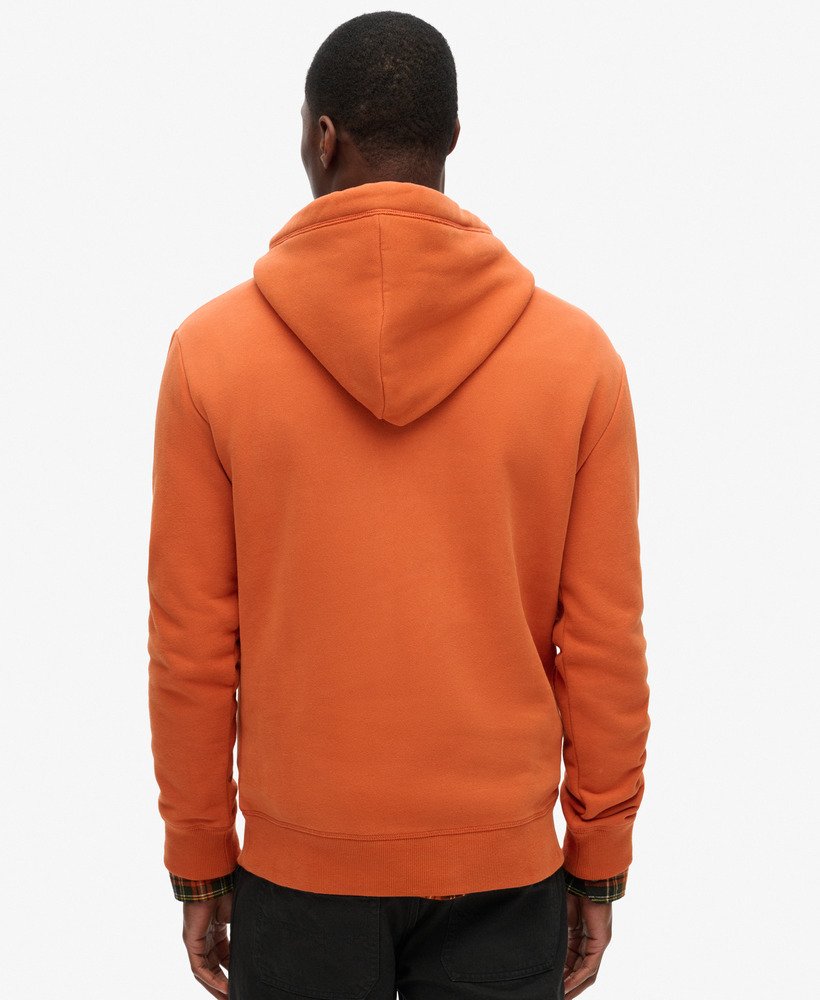 essential logo hoodie in autumn glaze brown