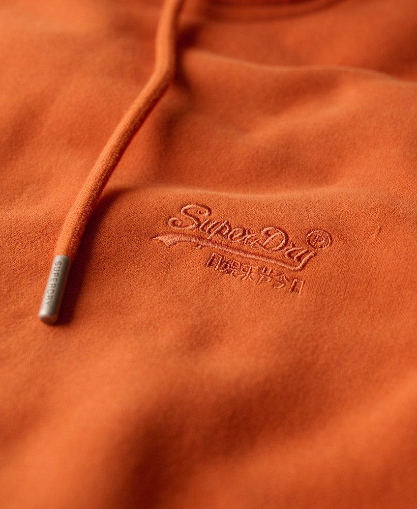 essential logo hoodie in autumn glaze brown