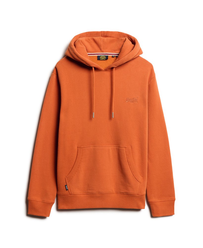 essential logo hoodie in autumn glaze brown