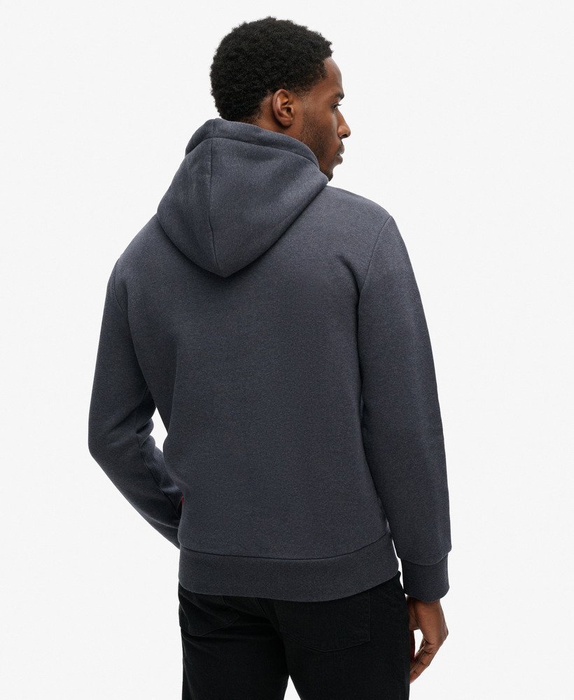 neon grafische hoodie in eclipse navy marl