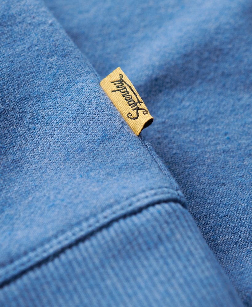 outdoors graphic crew sweatshirt in ocean blue marl