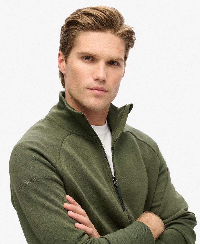 tech loose track top in donker mosgroen