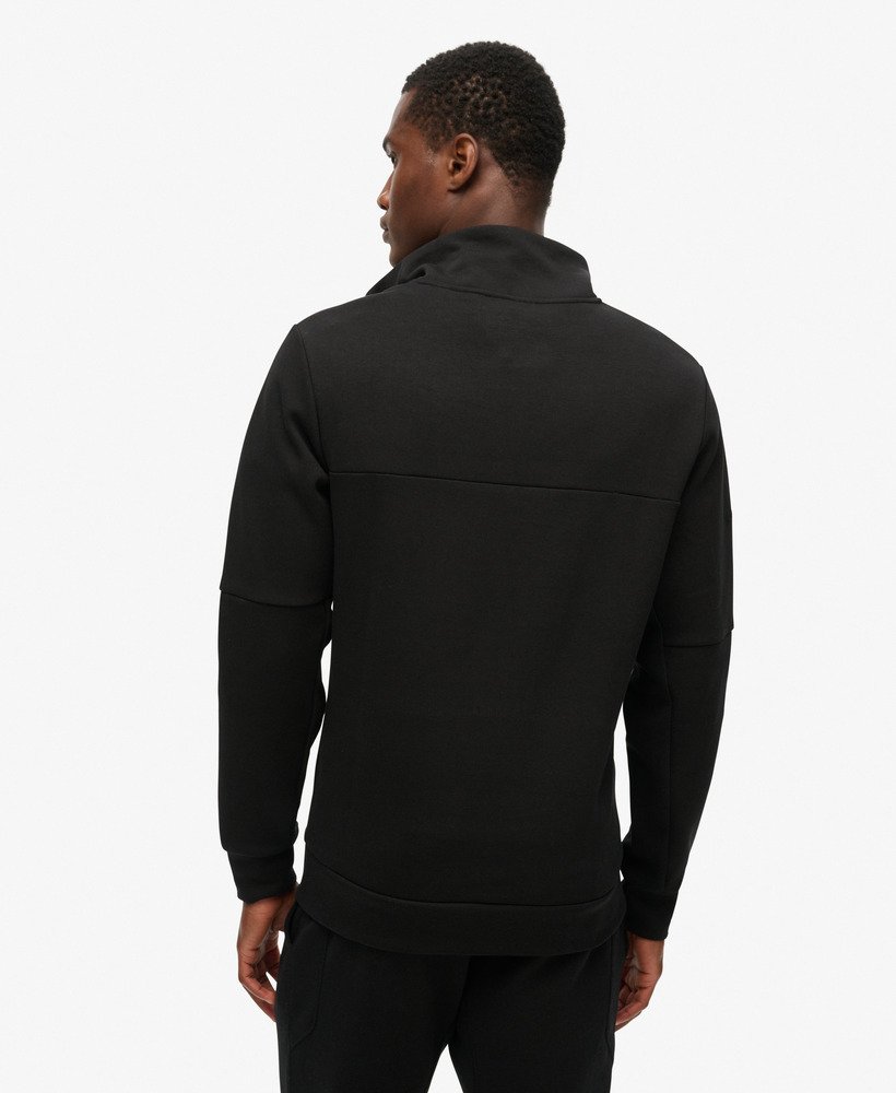 tech loose half zip sweatshirt in zwart