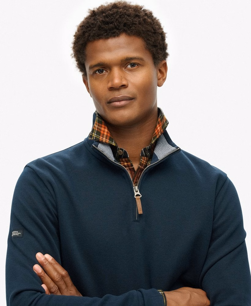Core Piqué Half Zip Sweatshirt