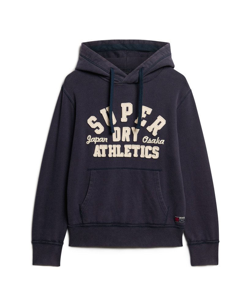 vintage sportieve hoodie in eclipse navy