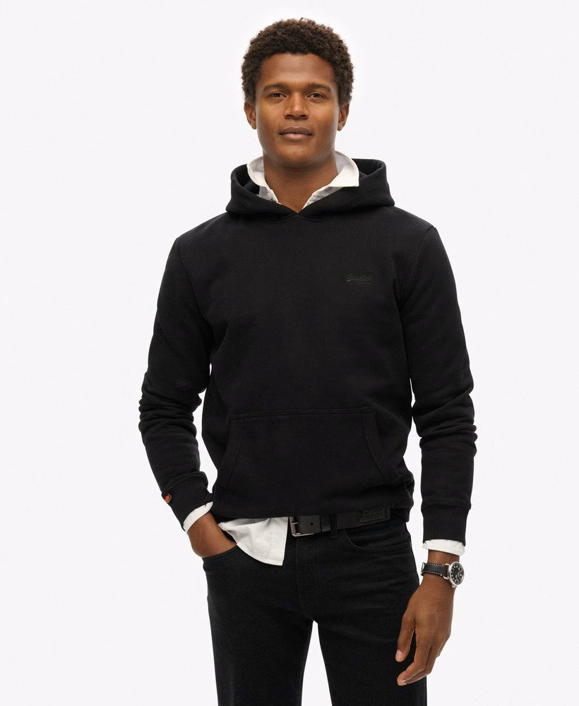 Essential Logo Half Brushed Hoodie