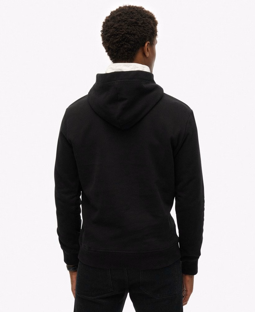 Essential Logo Half Brushed Hoodie