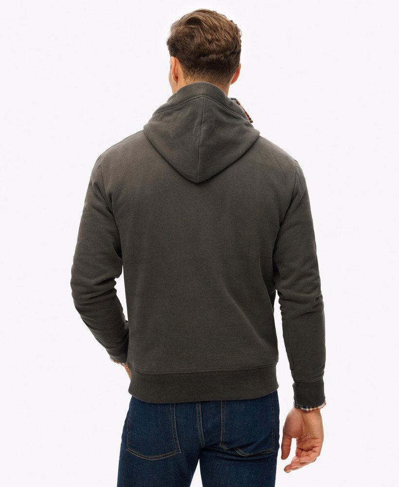 Essential Logo Half Brushed Hoodie