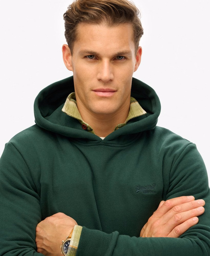 Essential Logo Half Brushed Hoodie