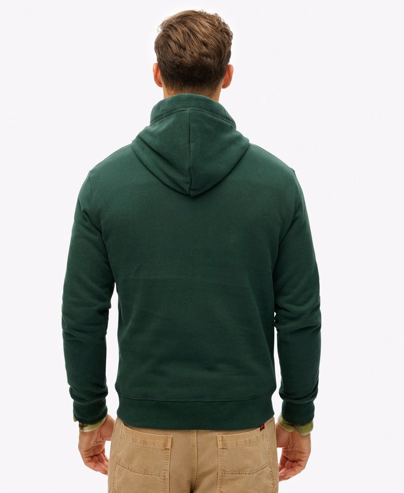 Essential Logo Half Brushed Hoodie