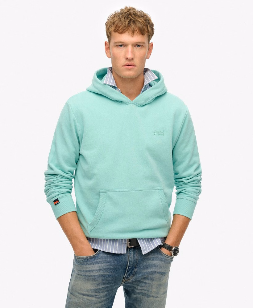 Essential Logo Half Brushed Hoodie