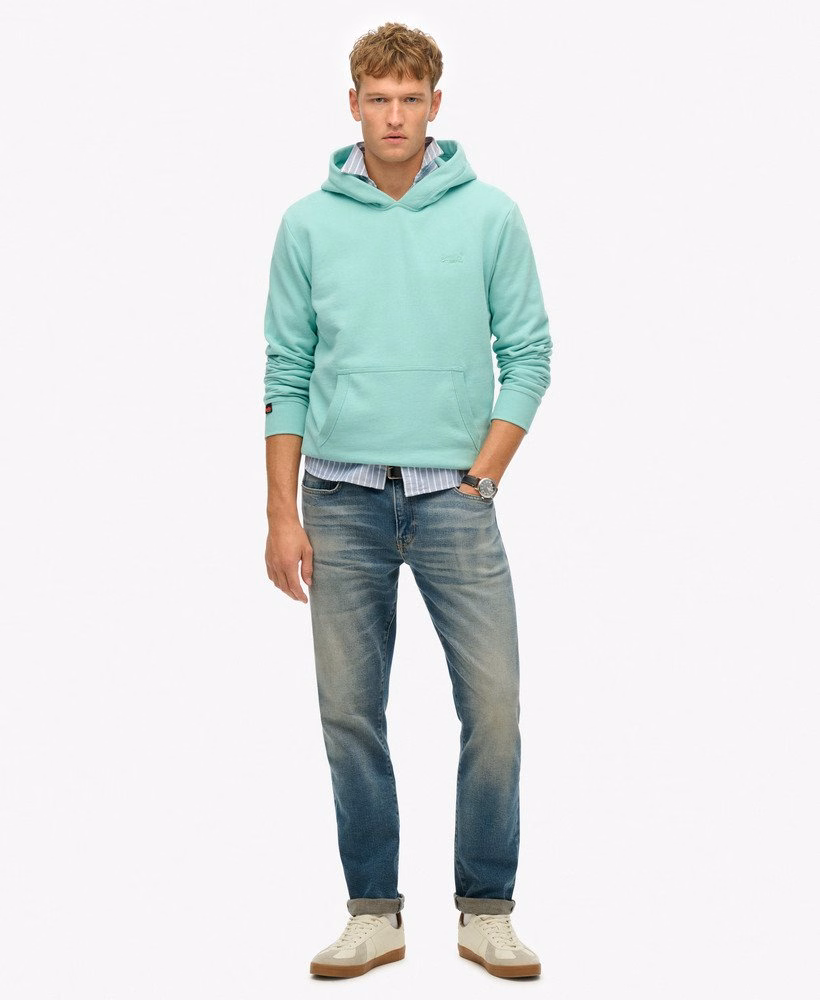 Essential Logo Half Brushed Hoodie