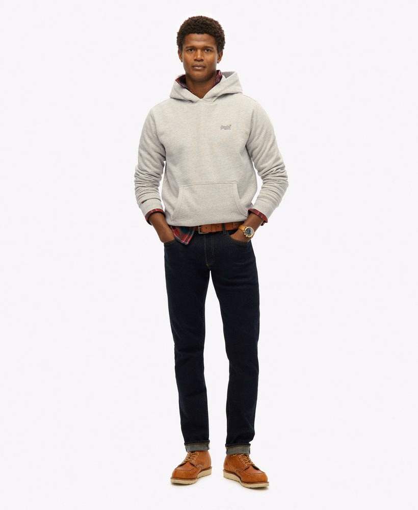 Essential Logo Half Brushed Hoodie
