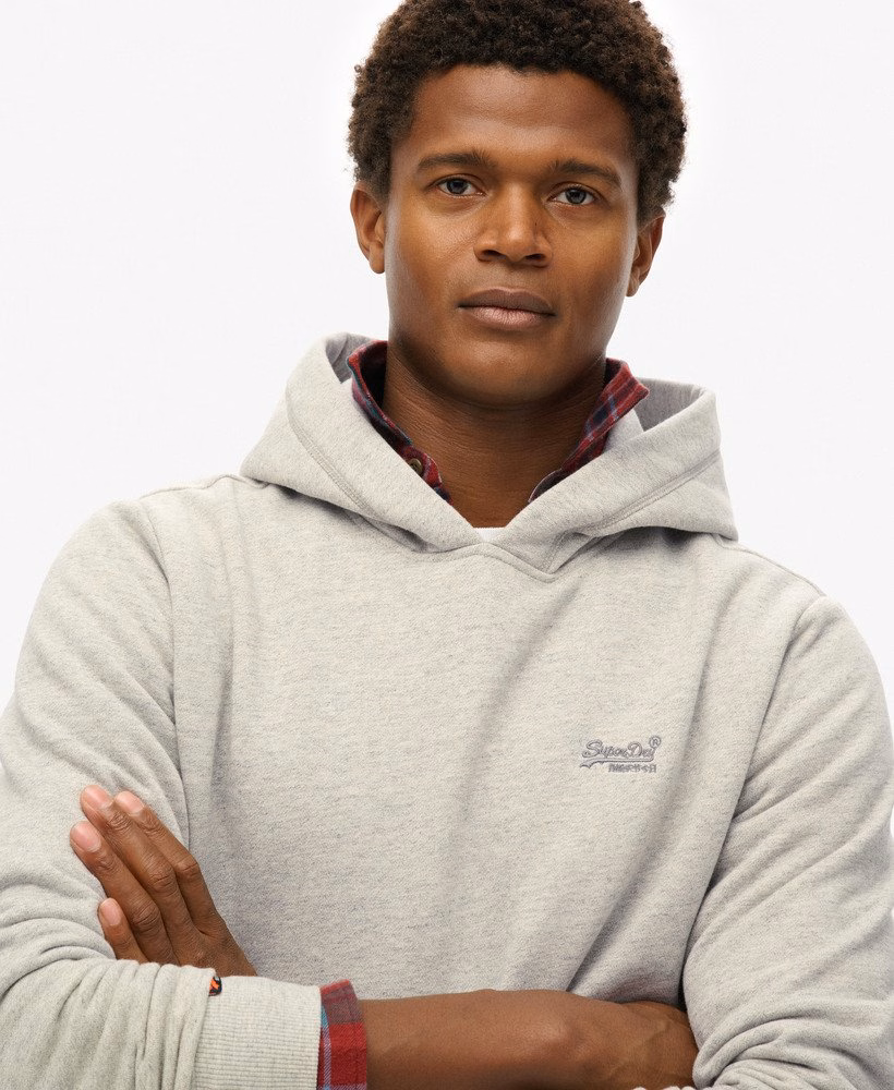 Essential Logo Half Brushed Hoodie
