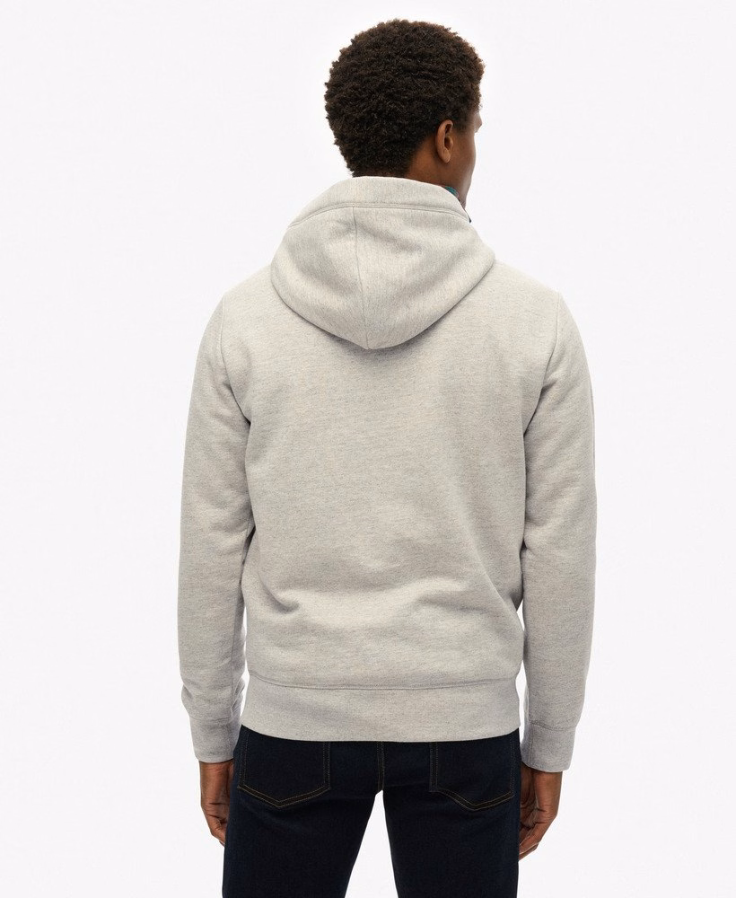 Essential Logo Half Brushed Hoodie