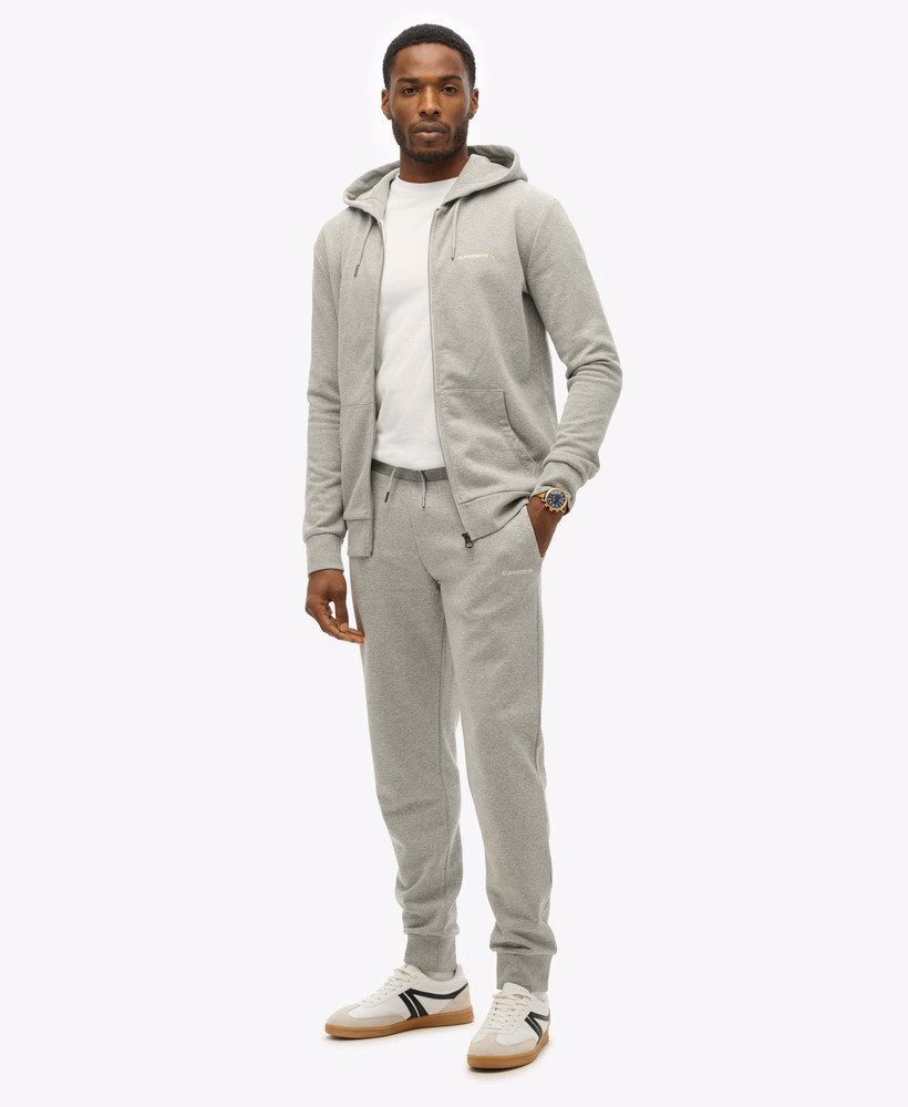Effen hoodie met rits
