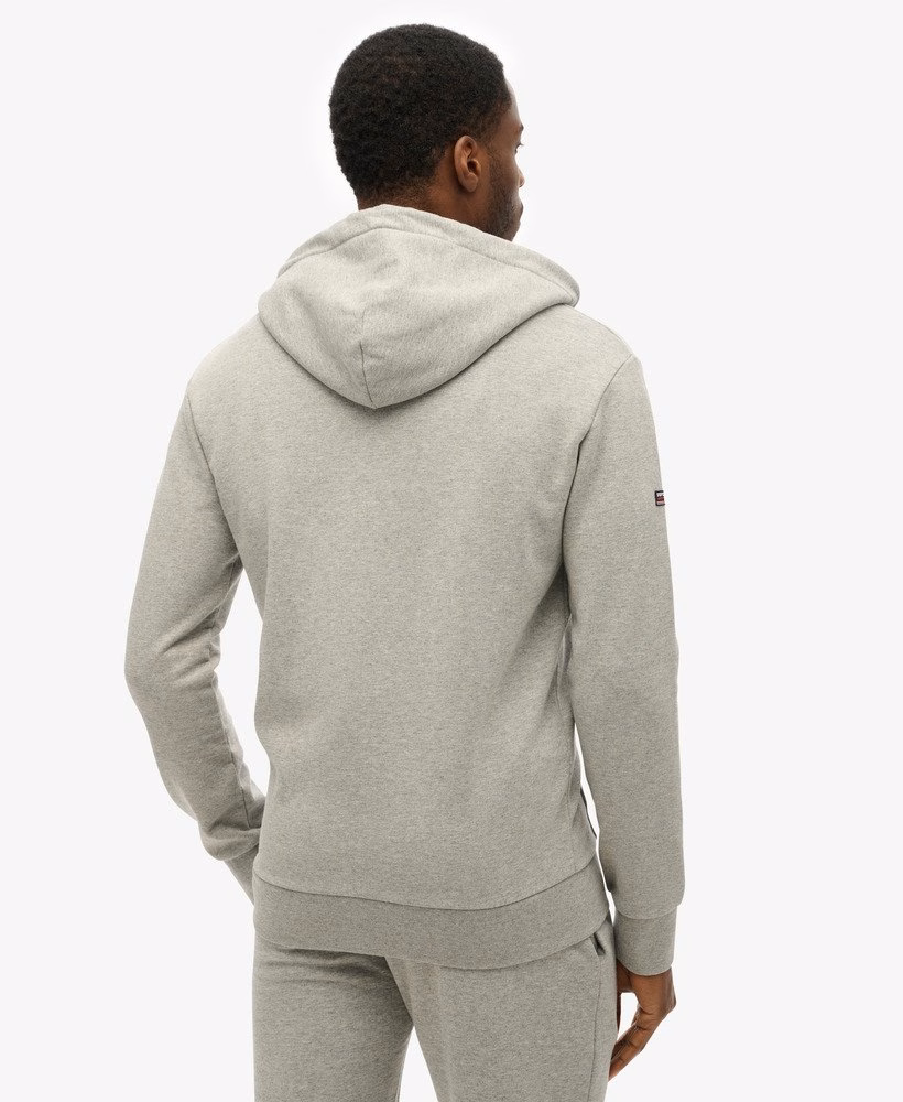 Effen hoodie met rits