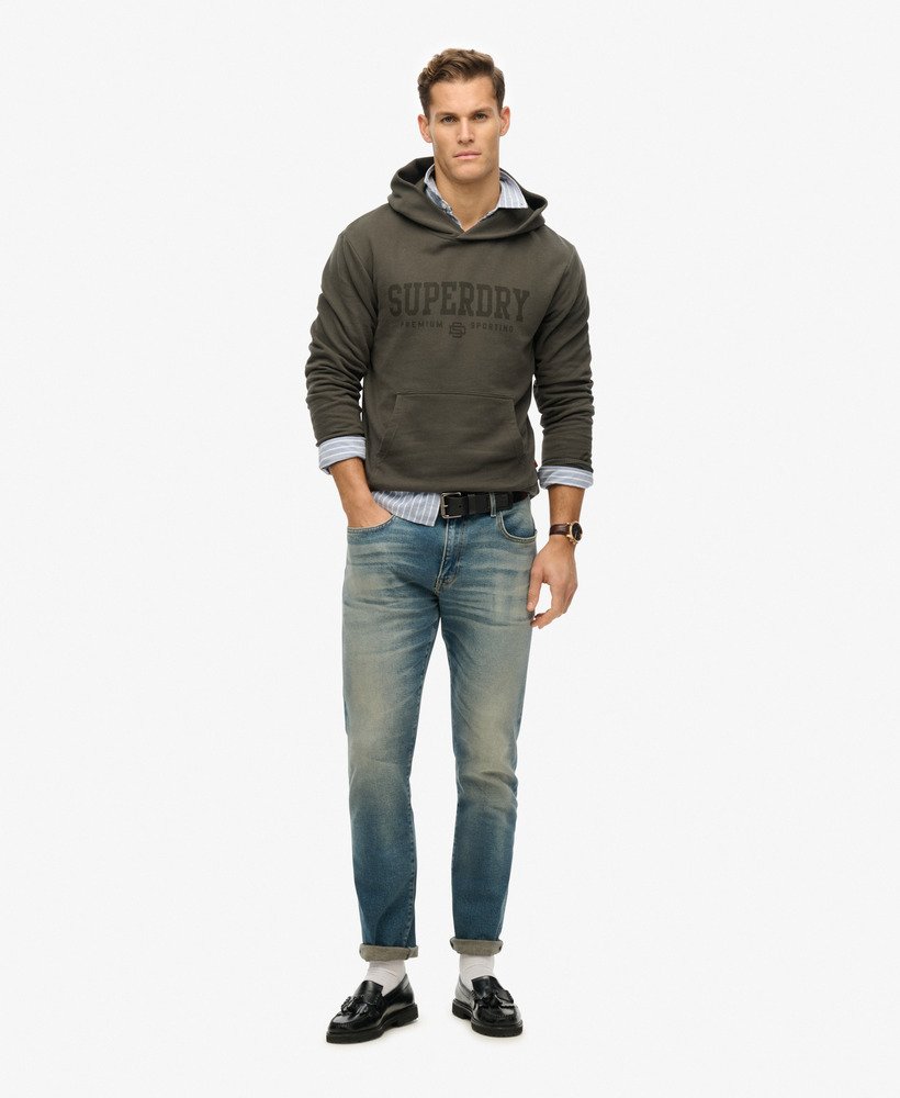 core sport hoodie in vintage zwart
