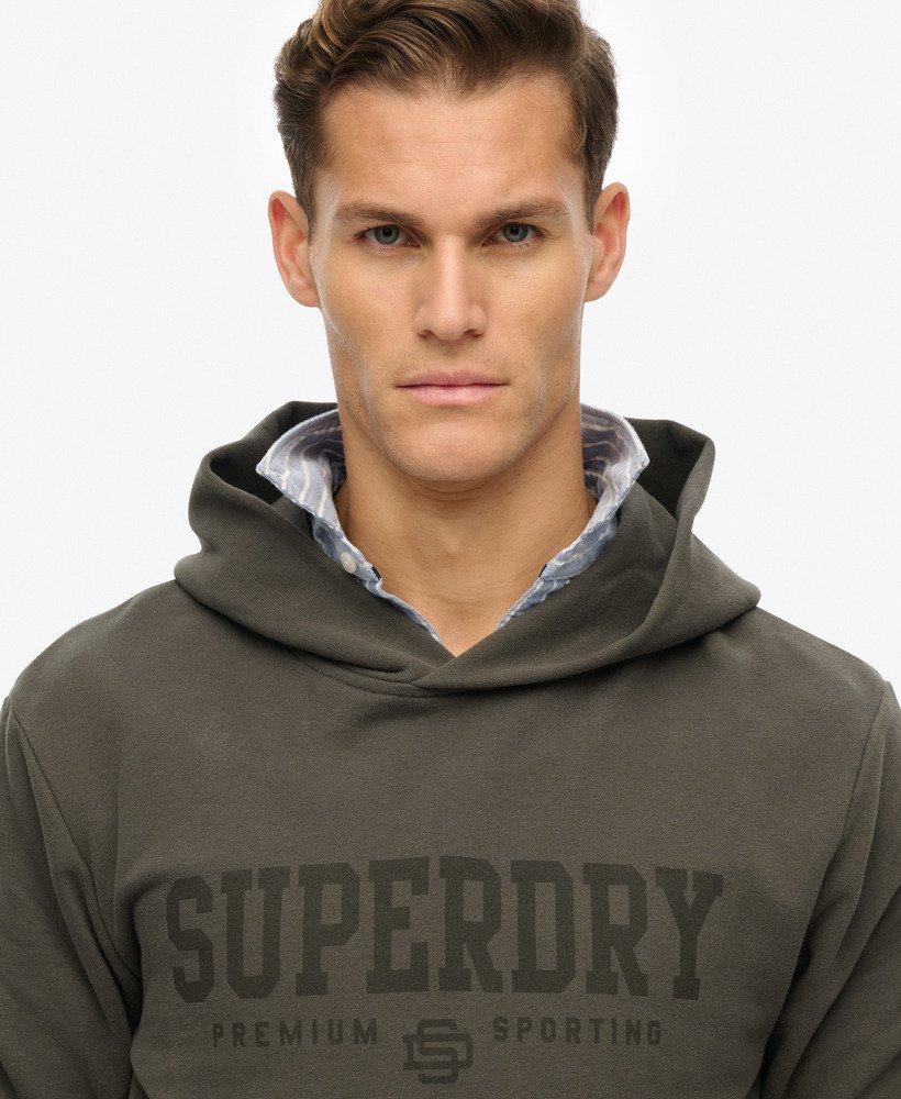 core sport hoodie in vintage zwart