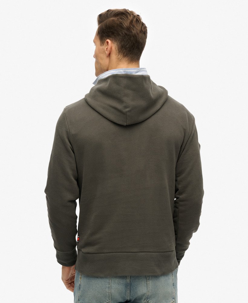 core sport hoodie in vintage zwart