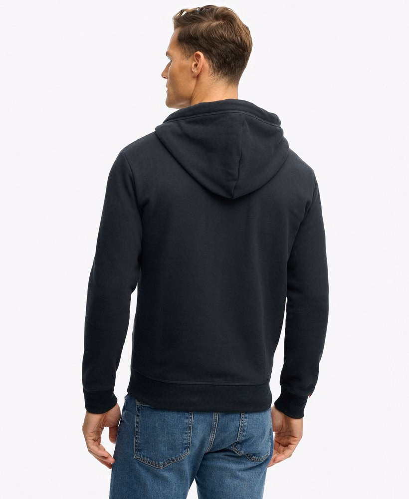 Essential Logo Half Brushed Zip Hoodie