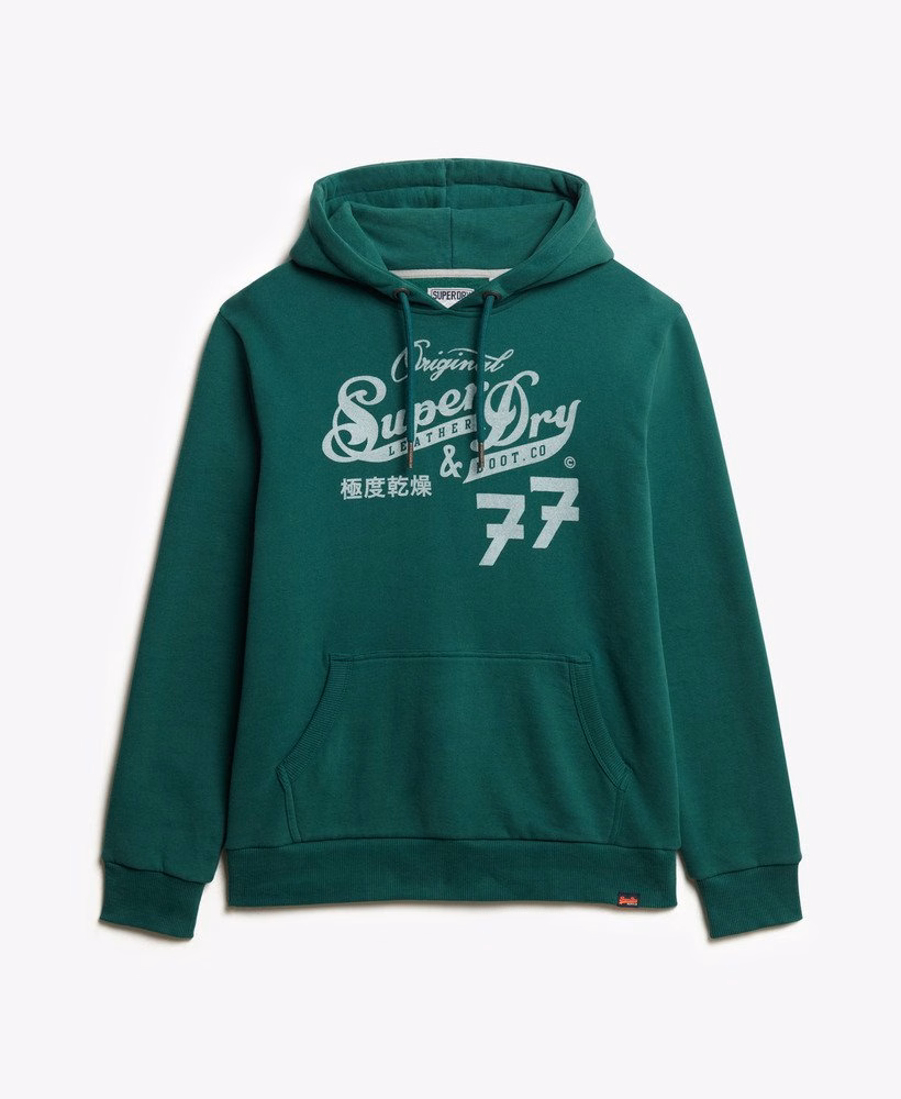 Leather & Boot Co Script Hoodie
